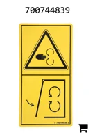 AGCO 700744839 Наклейка защиты