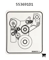 AGCO 553691D1 Декаль