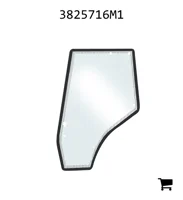 AGCO 3825716M1 Стекло тонированное левое (необходимо заказать и установить соответствующие знаки безопасности для этой детали)