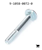 AGCO 9-1058-0072-0 Болт каретный с круглой головкой и квадратным подголовком