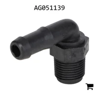 AGCO AG051139 Штуцер угловой 90° с наружной резьбой 1/2" и штуцером под шланг 1/2"