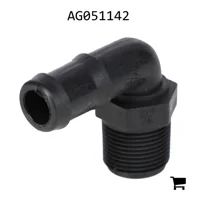AGCO AG051142 Фитинг угловой 90° с наружной резьбой 3/4" и штуцером под шланг 3/4"