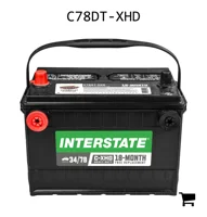 AGCO C78DT-XHD Аккумулятор Interstate C78DT-XHD