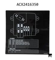 AGCO ACX2416350 Наклейка с обозначениями предохранителей