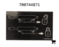 AGCO 700744871 Наклейка блокировки
