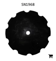 AGCO SN1968 Диск вогнутый вырезной для подсолнечника, 24" x 1/4"