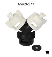 AGCO AG426177 Двойной полимерный распылитель Turbo TeeJet Visiflo с двумя выходами, 110⁰, размер 08
