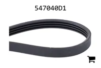 AGCO 547040D1 Поликлиновой ремень, профиль PK4