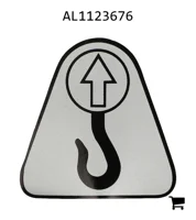 AGCO AL1123676 Предупреждающая наклейка