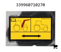 AGCO 339960710270 Маркировочная табличка