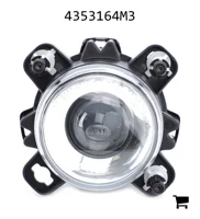 AGCO 4353164M3 Фара левая AGCO, DIP, лампа H1 12V 55W, только для Великобритании и Ирландии