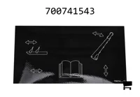 AGCO 700741543 Наклейка переключателя выброса