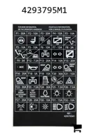 AGCO 4293795M1 Наклейка предохранителей