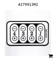 AGCO 4279913M2 Наклейка гидравлического управления