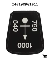 AGCO 246100901011 Маркировочная табличка