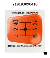 AGCO 210103090410 Схема переключения передач