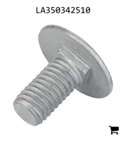 AGCO LA350342510 Болт каретный с круглой головкой и квадратным подголовком