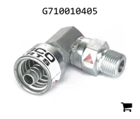 AGCO G710010405 Фитинг гидравлического шланга, C Cutoff 0,8", H1 Stem Hex 3/4"
