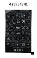 AGCO 4289848M1 Наклейка предохранителей