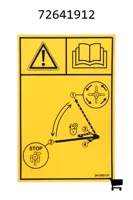 AGCO 72641912 Предупреждающая наклейка