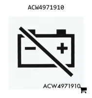 AGCO ACW4971910 Предупреждающая наклейка аккумулятора