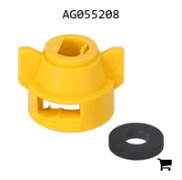 AGCO AG055208 Крышка TeeJet для плоскоструйных распылителей большой производительности, желтая