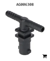 AGCO AG006308 Тройник одинарного корпуса распылителя, 3/8"