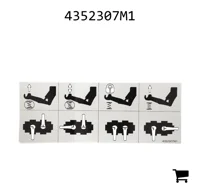 AGCO 4352307M1 Наклейка гидравлической системы передней навески