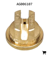 AGCO AG006107 Стандартный плоскоструйный распылитель, латунь, размер 02, 40⁰