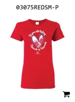 AGCO 03075REDSM-P Женская футболка Massey Ferguson «Спасибо фермеру»
