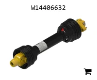 AGCO W14406632 Приводной вал с шариковой предохранительной муфтой, серия AB6