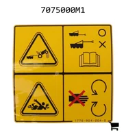 AGCO 7075000M1 Наклейка вала отбора мощности