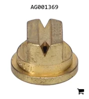 AGCO AG001369 Двухфакельный распылитель TeeJet с плоской струей, 150⁰, латунь, размер 08