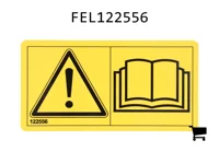 AGCO FEL122556 Предупреждающая наклейка