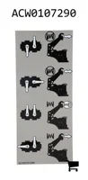 AGCO ACW0107290 Наклейка с инструкциями передней навески