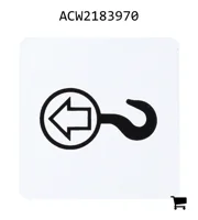 AGCO ACW2183970 Наклейка буксировки