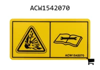 AGCO ACW1542070 Декаль