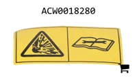 AGCO ACW0018280 Предупреждающая наклейка