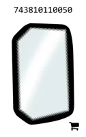 AGCO 743810110050 Стекло бокового окна