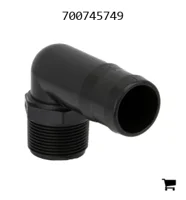 AGCO 700745749 Штуцер коленчатый 1 ¼" с наружной резьбой x 1 ½" под шланг 90°