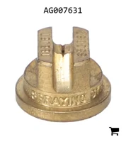 AGCO AG007631 Наконечник распылителя с плоским факелом, латунный, размер 6,7, 65⁰