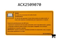 AGCO ACX2509070 Декаль