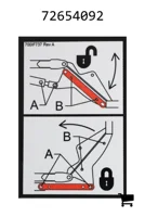 AGCO 72654092 Декаль