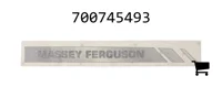 AGCO 700745493 Наклейка Massey Ferguson, правая