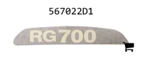 AGCO 567022D1 Наклейка модели правая