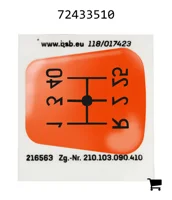 AGCO 72433510 Схема переключения передач