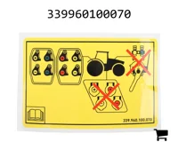 AGCO 339960100070 Маркировочная табличка
