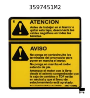 AGCO 3597451M2 Декаль