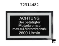 AGCO 72314482 Наклейка