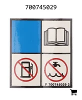 AGCO 700745029 Предупреждающая наклейка